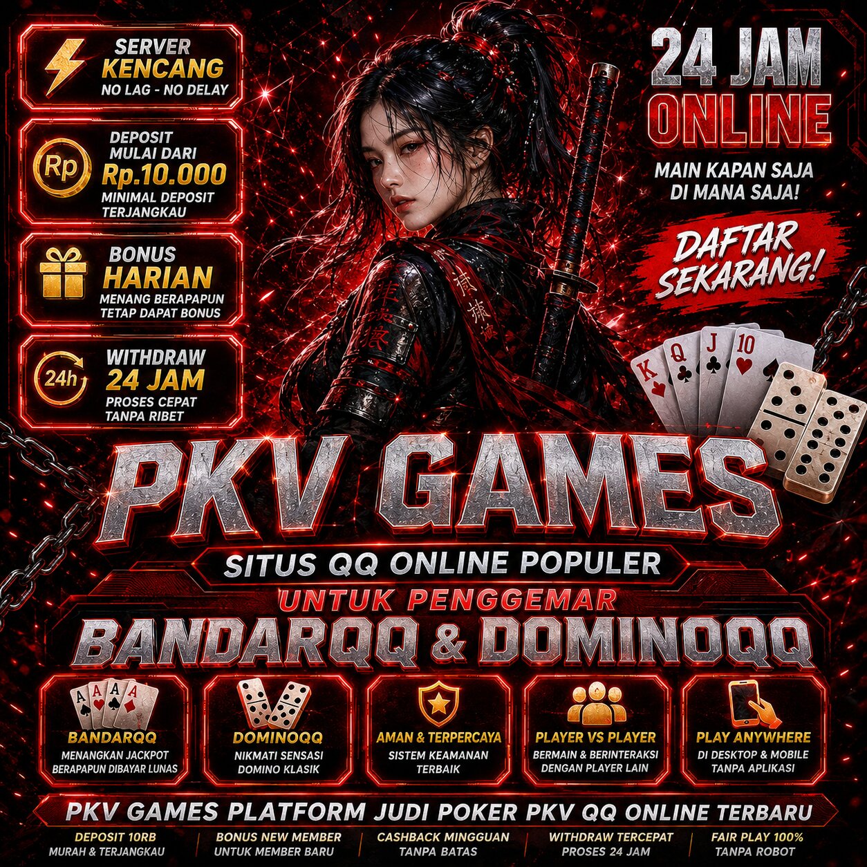 PKV Games: Situs QQ Online Populer untuk Penggemar BandarQQ & DominoQQ
